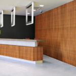 reveal wall collection in office reception area - c11