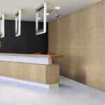 linear collection in office reception room - LL-Greige