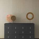 Basso Beige Trendy cabinet with metal sculptures