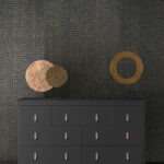 Basso Noir Trendy cabinet with metal sculptures